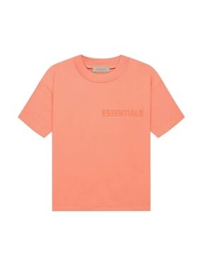 Essentials Coral Logo Short Sleeve Tee